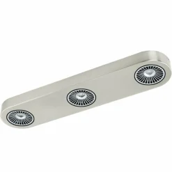 Luminaires Eglo Plafonnier Eglo Montale LED Nickel mat, 3 lumières* Éclairage Led