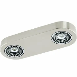 Luminaires Eglo Plafonnier Eglo Montale LED Nickel mat, 2 lumières* Éclairage Led