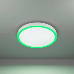 Luminaires Eglo Plafonnier Eglo MONTEMORELOS-Z LED Blanc, 1 lumière, Changeur de couleurs