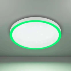 Luminaires Eglo Plafonnier Eglo MONTEMORELOS-Z LED Blanc, 1 lumière, Changeur de couleurs