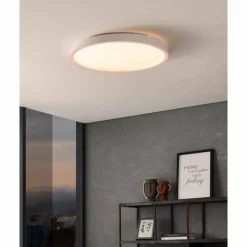 Luminaires Eglo Plafonnier Eglo MONTEMORELOS-Z LED Blanc, 1 lumière, Changeur de couleurs