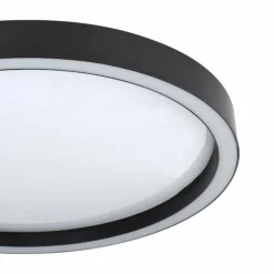 Luminaires Eglo Plafonnier Eglo MONTEMORELOS-Z LED Noir, 1 lumière, Changeur de couleurs