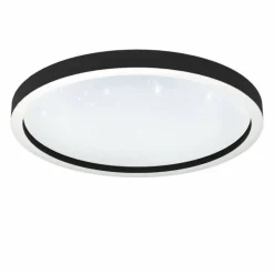Luminaires Eglo Plafonnier Eglo MONTEMORELOS-Z LED Noir, 1 lumière, Changeur de couleurs