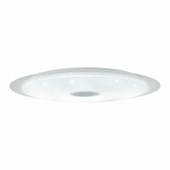 Luminaires Eglo Plafonnier EGLO MORATICA-A LED Transparent, Blanc, 1 lumière, Télécommandes* Éclairage Led