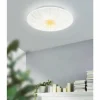 Lampes Dorées-Luminaires Eglo Plafonnier Eglo NIEVES LED Blanc, 1 lumière