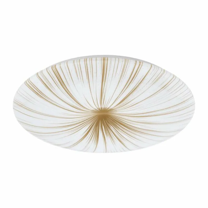 Lampes Dorées-Luminaires Eglo Plafonnier Eglo NIEVES LED Blanc, 7 lumières