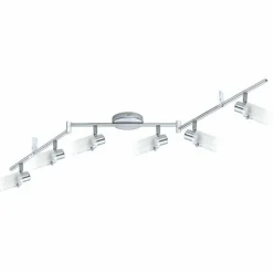 Luminaires Eglo Plafonnier Eglo ORVIETO LED Chrome, 6 lumières