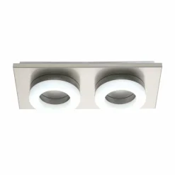 Luminaires Eglo Plafonnier Eglo PALENA LED Nickel mat, 2 lumières* Éclairage Led
