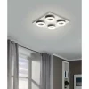 Luminaires Eglo Plafonnier Eglo PALENA LED Nickel mat, 4 lumières* Éclairage Led