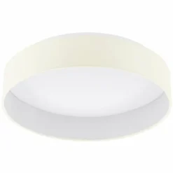 Lampes En Tissu-Luminaires Eglo Plafonnier Eglo PALOMARO LED Blanc, 1 lumière