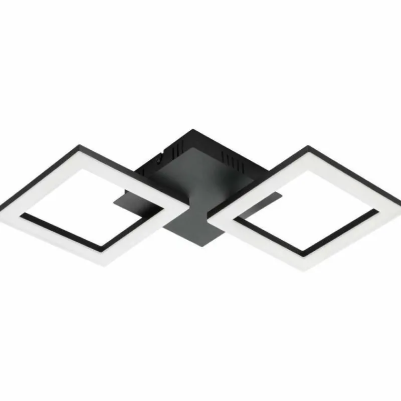 Luminaires Eglo Plafonnier Eglo PARANDAY-Z LED Noir, 1 lumière