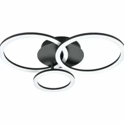 Luminaires Eglo Plafonnier Eglo PARRAPOS-Z LED Noir, 1 lumière