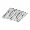 Luminaires Eglo Plafonnier Eglo PERTINI LED Chrome, 5 lumières* Éclairage Led