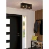 Luminaires Eglo Plafonnier Eglo PIEDRITAS Noir, 2 lumières* Plafonniers