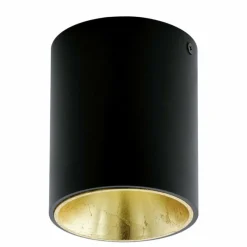 Lampes Dorées-Luminaires Eglo Plafonnier Eglo POLASSO LED Or, Noir, 1 lumière