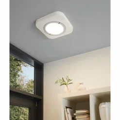Luminaires Eglo Plafonnier Eglo PUYO-S LED Nickel mat, Blanc, 1 lumière* Éclairage Led