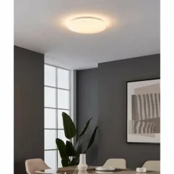 Lampes Dorées-Luminaires Eglo Plafonnier Eglo RENDE LED Blanc, 1 lumière