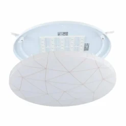 Lampes Dorées-Luminaires Eglo Plafonnier Eglo RENDE LED Blanc, 1 lumière