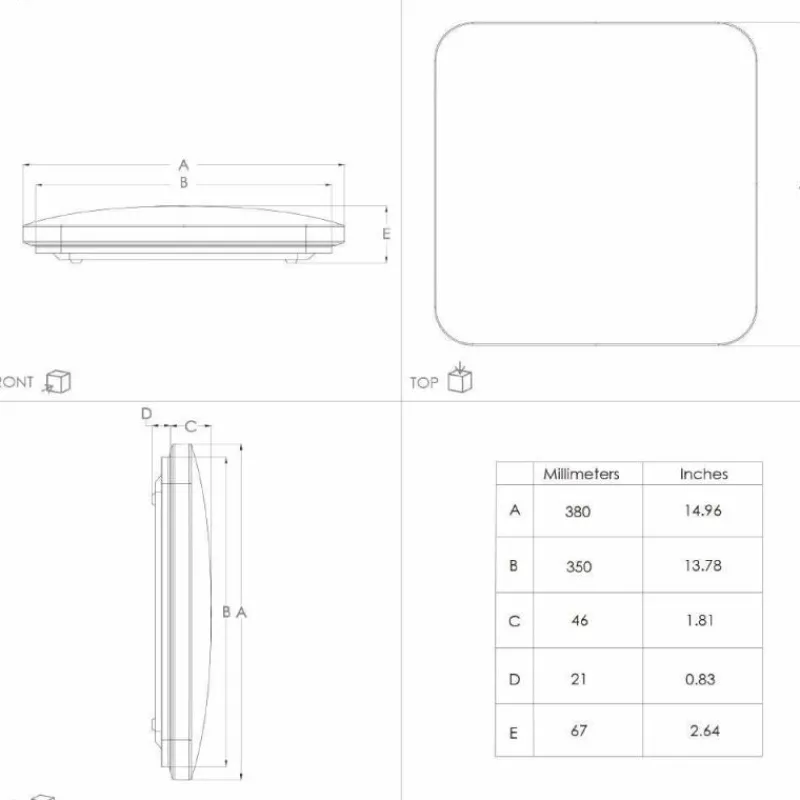 Luminaires Eglo Plafonnier Eglo RENDE LED Blanc, 1 lumière* Éclairage Led