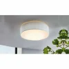 Lampes En Tissu-Luminaires Eglo Plafonnier Eglo REVILLA Blanc, 1 lumière
