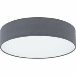 Lampes En Tissu-Luminaires Eglo Plafonnier Eglo REVILLA Blanc, 1 lumière