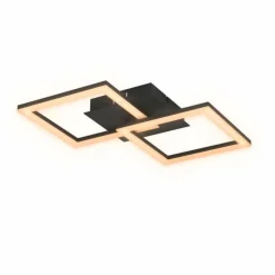 Luminaires Eglo Plafonnier Eglo RGBIC LED Noir, 2 lumières, Télécommandes, Changeur de couleurs* Éclairage Led