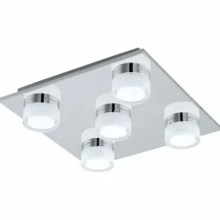 Luminaires Eglo Plafonnier Eglo ROMENDO LED Chrome, 5 lumières* Éclairage Led