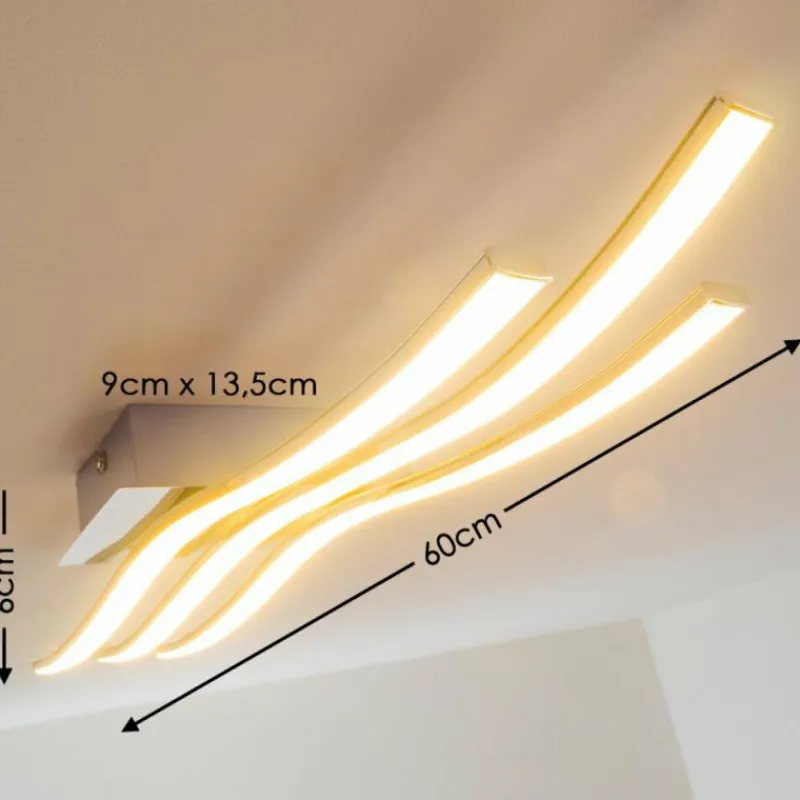 hofstein Plafonnier Eglo Roncade LED Chrome, 3 lumières