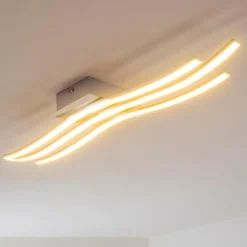 hofstein Plafonnier Eglo Roncade LED Chrome, 3 lumières