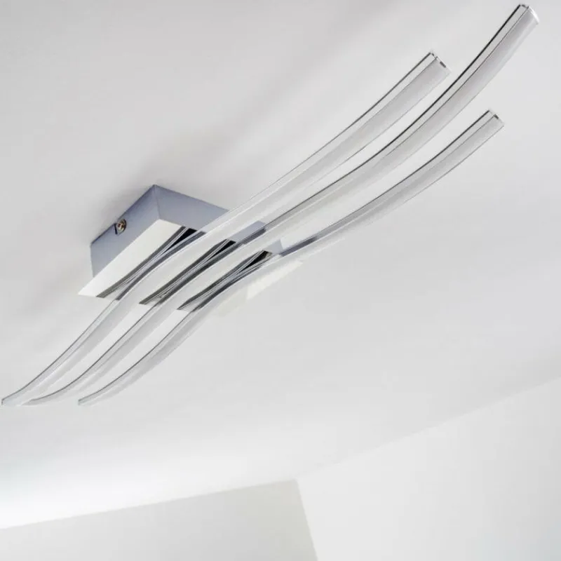 hofstein Plafonnier Eglo Roncade LED Chrome, 3 lumières