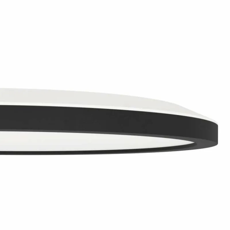 Luminaires Eglo Plafonnier Eglo ROVITO-Z LED Noir, 1 lumière, Changeur de couleurs