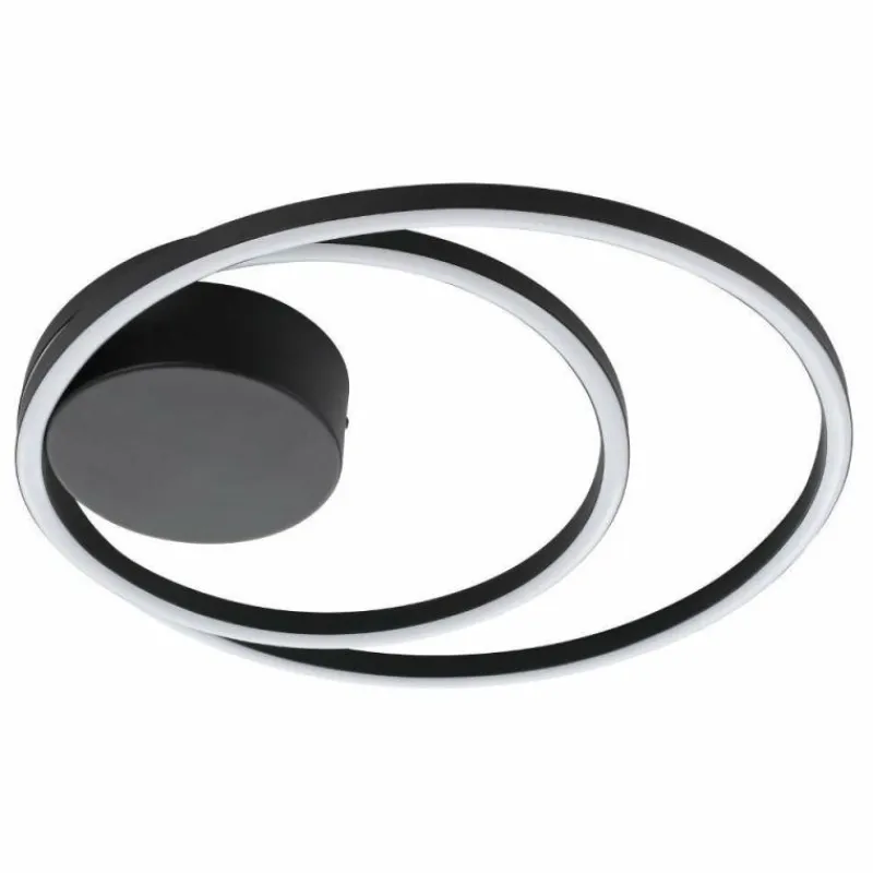 Luminaires Eglo Plafonnier Eglo RUOTALE LED Noir, 1 lumière* Éclairage Led