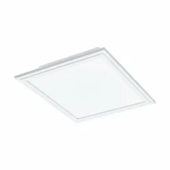 Luminaires Eglo Plafonnier EGLO SALOBRENA-A LED Blanc, 1 lumière, Télécommandes* Éclairage Led