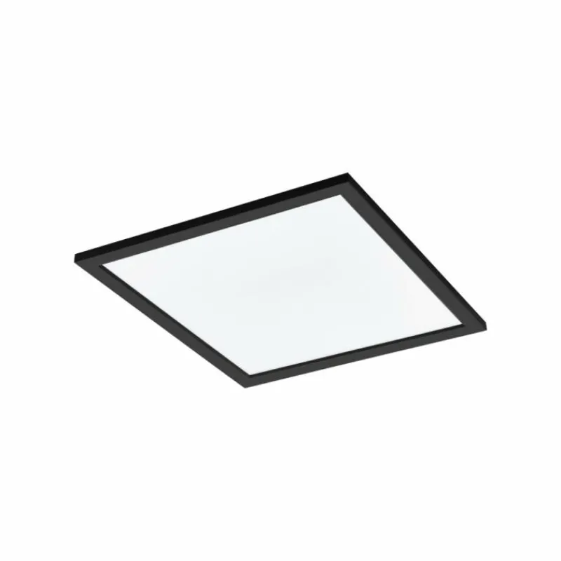 Luminaires Eglo Plafonnier Eglo SALOBRENA LED Noir, 1 lumière, Changeur de couleurs
