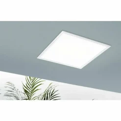 Luminaires Eglo Plafonnier Eglo SALOBRENA-C LED Blanc, 1 lumière, Télécommandes, Changeur de couleurs