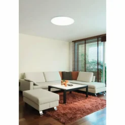 Luminaires Eglo Plafonnier EGLO SARSINA-A LED Blanc, 1 lumière, Télécommandes* Éclairage Led