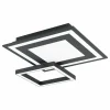 Luminaires Eglo Plafonnier Eglo SAVATARILA LED Noir, 1 lumière, Changeur de couleurs