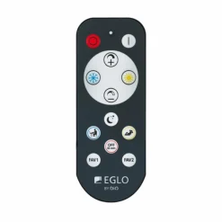 Luminaires Eglo Plafonnier Eglo SIBERIA LED Noir, 1 lumière, Télécommandes* Éclairage Led