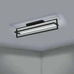 Luminaires Eglo Plafonnier Eglo SIBERIA LED Noir, 1 lumière, Télécommandes* Éclairage Led