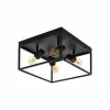 Luminaires Eglo Plafonnier EGLO SILENTINA Noir, 4 lumières* Plafonniers