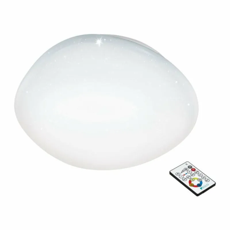 Luminaires Eglo Plafonnier Eglo SILERAS LED Blanc, 1 lumière, Télécommandes* Éclairage Led