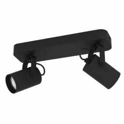 Luminaires Eglo Plafonnier Eglo SOREGO LED Noir, 2 lumières* Éclairage Led