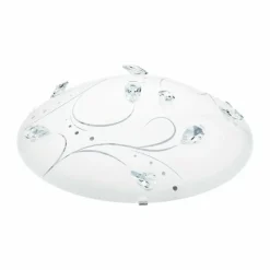 Luminaires Eglo Plafonnier Eglo SORRENTA 1 LED Blanc, 1 lumière