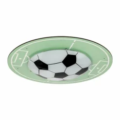 Lampes En Bois-Luminaires Eglo Plafonnier Eglo TABARA Vert, Blanc, 1 lumière