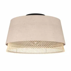 Style Boho-Chic-Luminaires Eglo Plafonnier Eglo TABLEY Noir, 1 lumière