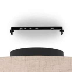 Style Boho-Chic-Luminaires Eglo Plafonnier Eglo TABLEY Noir, 1 lumière