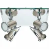 Luminaires Eglo Plafonnier Eglo TAMARA LED Chrome, Nickel mat, 4 lumières