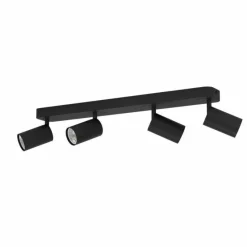 Luminaires Eglo Plafonnier Eglo TELIMBELA-Z LED Noir, 4 lumières, Changeur de couleurs