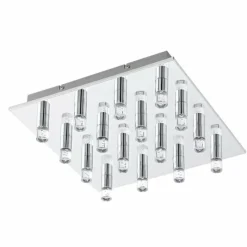 Luminaires Eglo Plafonnier Eglo TEOCELO LED Chrome, 16 lumières* Éclairage Led