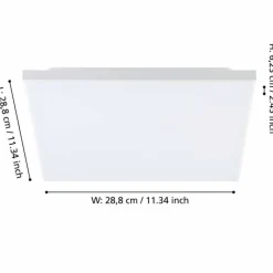 Luminaires Eglo Plafonnier Eglo TURCONA-B LED Blanc, 1 lumière* Éclairage Led